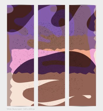 Matisse organik grange desenli. Doğal çiçek motifli soyut çağdaş web afişi şablonu. Asgari orta yüzyıl sanat geçmişi. Düz toprak renklerinde sanatsal botanik elementler.