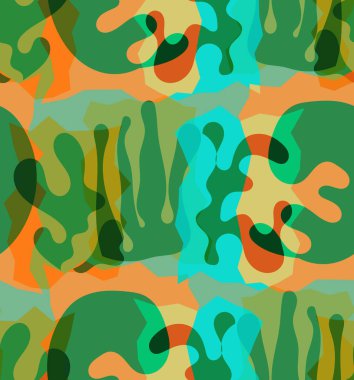 Organik Matisse şekillerinin kusursuz desenleri. Doğal toprak renkleri. Çiçekli sualtı yaşamı. Soyut deniz yosunu kamuflaj arka planı. Moda dalgalı geometri. Rastgele katmanlanmış el çizimi sanat.