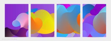 Üç boyutlu sıvı dalgalı şekil. Parlak bulutlu fütüristik arka plan. Soyut müzik dalgalarında canlı gradyan akışı. Dinamik sıvı doku. Moda uçucu tasarımı için yaratıcı vektör şablonu.