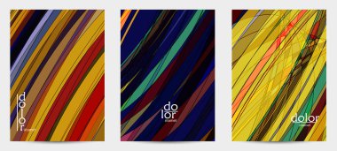 Fütürist çok renkli tel çerçeve geometrik şekilli soyut vektör uçuş şablonu. Üç boyutlu dijital bilim modeli konsepti. Web teknolojisi kapak tasarımı. Dalgalı çizgiler ve ızgara dokusu.