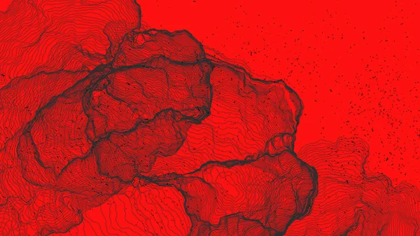 Forma Red Línea Ultra Delgada Geometría Abstracta Ciencia Del Modelado — Archivo Imágenes Vectoriales