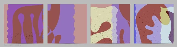 Matisse Formas Texturizadas Grange Orgânicos Abstract Contemporary Social Media Template —  Vetores de Stock