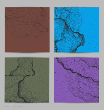 Çok ince bir ağ şekli. Soyut 3D bilgisayar modelleme bilim geometrisi. Gelişigüzel parçacıklarla etkileşen fütüristik ses dalgası. Düz dünyevi arkaplanda büyüyen küf dokusu.