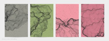 Çok ince bir ağ şekli. Soyut 3D bilgisayar modelleme bilim geometrisi. Gelişigüzel parçacıklarla etkileşen fütüristik ses dalgası. Düz dünyevi arkaplanda büyüyen küf dokusu.