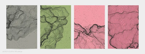 Çok ince bir ağ şekli. Soyut 3D bilgisayar modelleme bilim geometrisi. Gelişigüzel parçacıklarla etkileşen fütüristik ses dalgası. Düz dünyevi arkaplanda büyüyen küf dokusu.