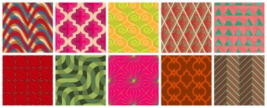 Geometrik 3 boyutlu döşeme dokusunun gerçekçi gölgesi. Kusursuz desenler koleksiyonu. Geçmişe dönük arka planlar ve duvar kağıtları.