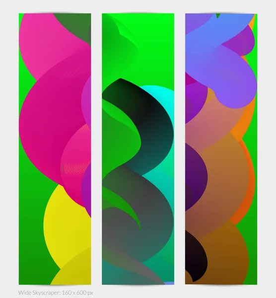 Fluid Wavy Shape Bright Cloudy Futuristic Background Vibrant Gradient Flow — Stock Vector