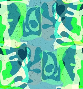 Organik Matisse şekillerinin kusursuz desenleri. Doğal toprak renkleri. Çiçekli sualtı yaşamı. Soyut deniz yosunu kamuflaj arka planı. Moda dalgalı geometri. Rastgele katmanlanmış el çizimi sanat.