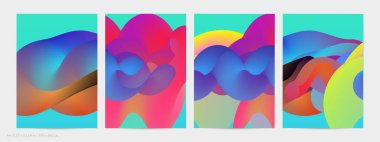 Üç boyutlu sıvı dalgalı şekil. Parlak bulutlu fütüristik arka plan. Soyut müzik dalgalarında canlı gradyan akışı. Dinamik sıvı doku. Moda uçucu tasarımı için yaratıcı vektör şablonu.