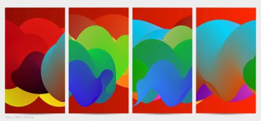 Üç boyutlu sıvı dalgalı şekil. Parlak bulutlu fütüristik arka plan. Soyut müzik dalgalarında canlı gradyan akışı. Dinamik sıvı doku. Moda post tasarımı için yaratıcı vektör şablonu.