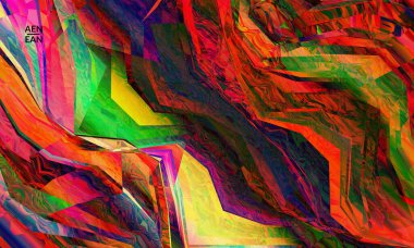 Soyut vektör duvar kağıdı. Çapraz geometrik renkli desen. Mikroskobik görüş kristal yapısında polarize ışık. Dinamik bilgisayar filtrelenmiş çok renkli sanatsal arkaplan şablonu.