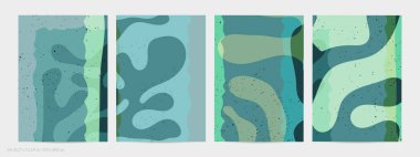 Matisse organik grange desenli. Doğal çiçek motifli soyut çağdaş uçucu şablonu. Asgari orta yüzyıl sanat geçmişi. Düz toprak renklerinde sanatsal botanik elementler.