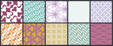 Basit geometrik dokular. Kusursuz geometrik minimalist desenlerin toplanması. Arka planlar ve duvar kağıtları. Tekstil süsü. Düzgünce gruplandırılmış ve katmanlanmış sürükleme ve kumaş paletine bırak.