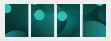 Derin eğimli ve kaybolan geometrik şekilli soyut geometrik uçucu. Sosyal medya afişi için modern şablon. Kağıt kesimi gerçekçi gölgesi olan çağdaş malzeme tasarımı.