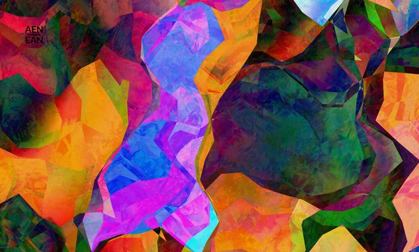 Різнокольоровий Хвилястий Візерунок Перекриває Градієнтні Відфільтровані Форми Яскравий Світловий Ефект — стоковий вектор