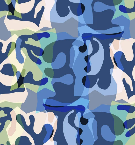 Pola Vektor Tak Berjahit Dari Bentuk Organik Matisse Warna Alami - Stok Vektor