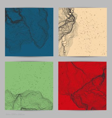 Çok ince bir ağ şekli. Soyut 3D bilgisayar modelleme bilim geometrisi. Gelişigüzel parçacıklarla etkileşen fütüristik ses dalgası. Düz dünyevi arkaplanda büyüyen küf dokusu.