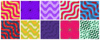 Geometrik 3 boyutlu döşeme dokusunun gerçekçi gölgesi. Kusursuz desenler koleksiyonu. Geçmişe dönük arka planlar ve duvar kağıtları.