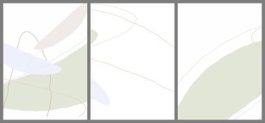 Düz arkaplanda doğrusal soyut çizim. Çağdaş kompozisyon. Modern sanat, baskı ya da poster. Leke ve çizgilerle dokulu doğal bir renk. Renkleri eşleştir.