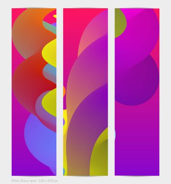 Üç boyutlu sıvı dalgalı şekil. Parlak bulutlu fütüristik arka plan. Soyut müzik dalgalarında canlı gradyan akışı. Dinamik sıvı doku. Moda pankartı tasarımı için yaratıcı vektör şablonu.