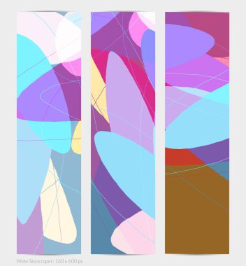 Asgari moda tarzında bir grup vektör soyut yaratıcı arka plan. Sosyal medya için modern şablonlar. Eğlenceli karalama şekli. Soyut geometrik şekilleri ve renkleri olan sanat manzarası.