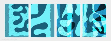 Matisse organik grange desenli. Doğal çiçek motifli soyut çağdaş uçucu şablonu. Asgari orta yüzyıl sanat geçmişi. Düz toprak renklerinde sanatsal botanik elementler.