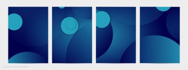 Derin eğimli ve kaybolan geometrik şekilli soyut geometrik uçucu. Sosyal medya afişi için modern şablon. Kağıt kesimi gerçekçi gölgesi olan çağdaş malzeme tasarımı.