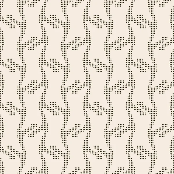 无缝线矢量图样 抽象简单的几何纹理 黄纸背景上的深褐色 复古细线 现代格子图形设计 — 图库矢量图片