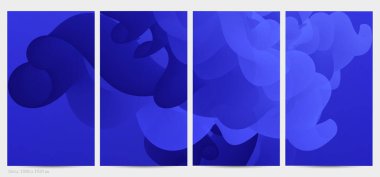 Üç boyutlu sıvı dalgalı şekil. Parlak bulutlu fütüristik arka plan. Soyut müzik dalgalarında canlı gradyan akışı. Dinamik sıvı doku. Moda post tasarımı için yaratıcı vektör şablonu.