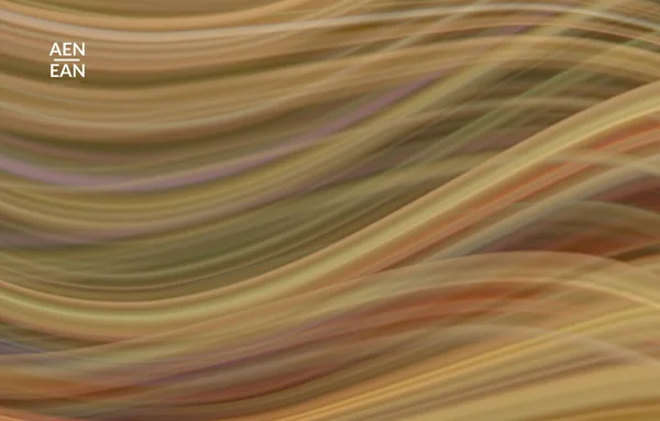 Αφηρημένη Φύση Ταπετσαρία Κυματοειδείς Γραμμές Κίνησης Φυσικά Χρώματα Περιβαλλοντικό Υπόβαθρο — Διανυσματικό Αρχείο