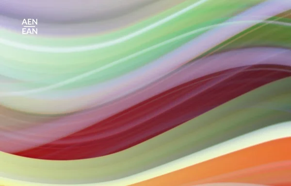 摘要明亮的波浪形墙纸 色彩斑斓的流动波 运动光线效果模糊 未来技术计算机数据通信的概念 霓虹灯闪纹理 — 图库矢量图片
