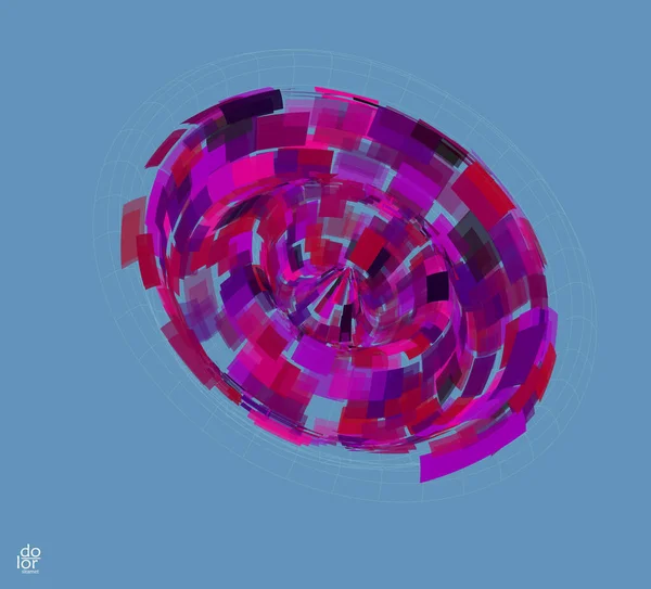 Многоугольный Геометрический Абстрактный Векторный Объект Компьютерное Моделирование Математики Химии Прозрачная — стоковый вектор