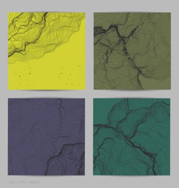 Çok ince bir ağ şekli. Soyut 3D bilgisayar modelleme bilim geometrisi. Gelişigüzel parçacıklarla etkileşen fütüristik ses dalgası. Düz dünyevi arkaplanda büyüyen küf dokusu.