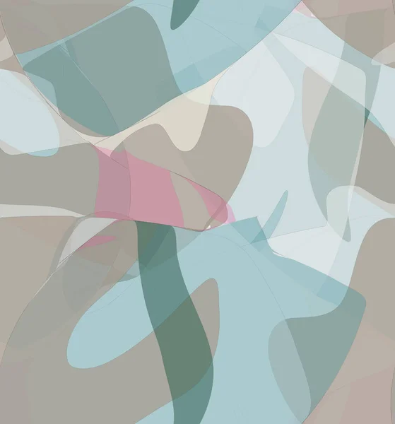 Modèle Vectoriel Sans Couture Aquarelle Abstraite Les Formes Ondulées Transparentes — Image vectorielle