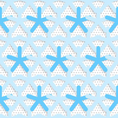 Blue 3d net on textured white and gray pattern clipart