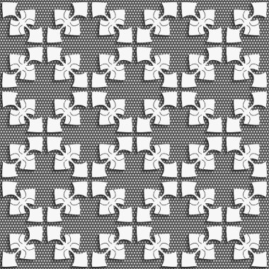 Dokulu koyu gri beyaz geometrik süsleme