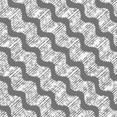 Diyagonal nokta dokulu dalgalar ile geometrik süsleme