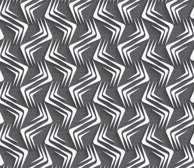 Beyaz zig-zags ile geometrik süsleme