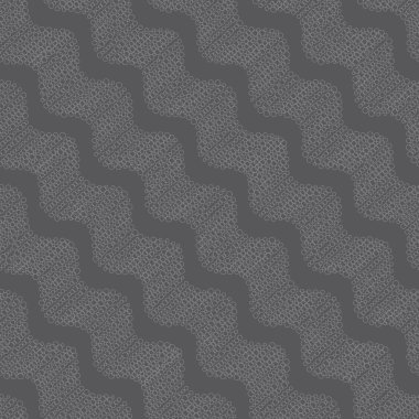 Süsleme yinelenen çapraz dalgalı koyu gri noktalı