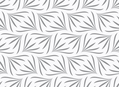 Yinelenen süsleme gri çevirmek ile çiçek