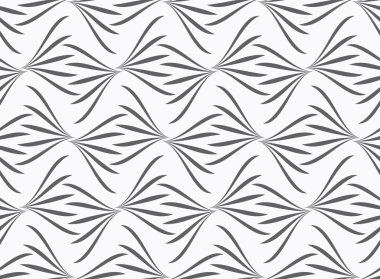 Yinelenen süsleme gri çiçek