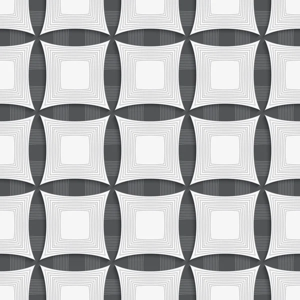 Geometrický ornament s šedými čtverečky — Stockový vektor