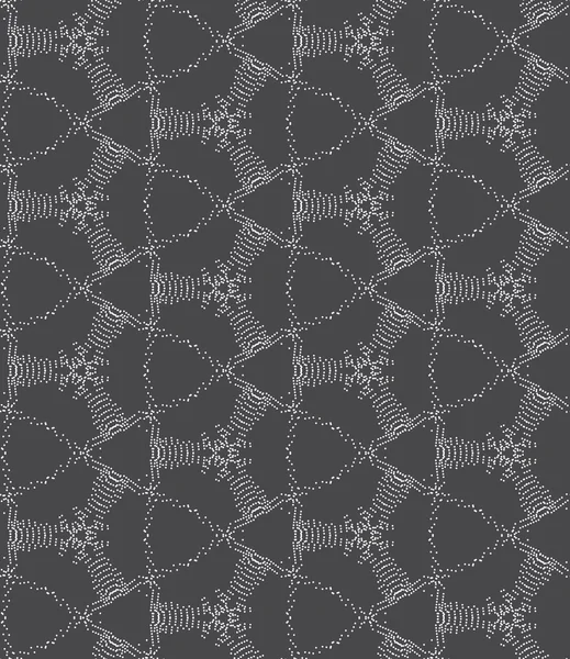 Répéter ornement pointillé filet complexe — Image vectorielle