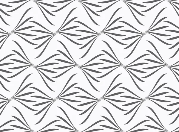 Ornement répétitif floral gris — Image vectorielle