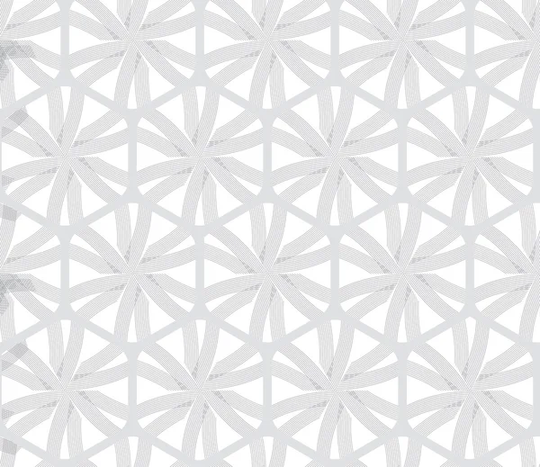 Upprepande prydnad grå hexagon netto med linjer — Stock vektor