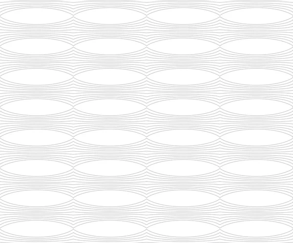 Sich wiederholende horizontale Linie mit ovalen Ornamenten — Stockvektor