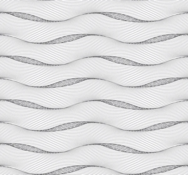 Birçok gri yatay dalgalı çizgiler yinelenen süsleme