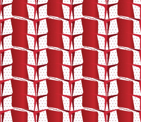 Adorno texturizado con rayas rojas y blancas — Archivo Imágenes Vectoriales