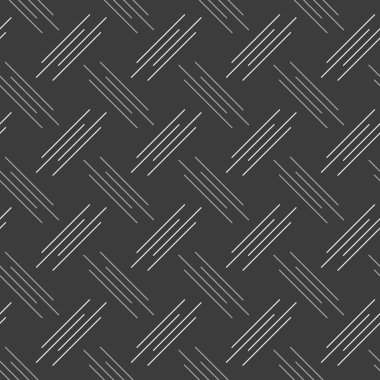 Monochrome pattern with white and gray diagonal uneven stripes clipart