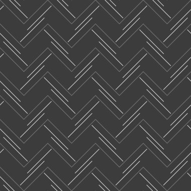 Tek renkli desen yatay zigzag oluşturan iki katına şeritler ile